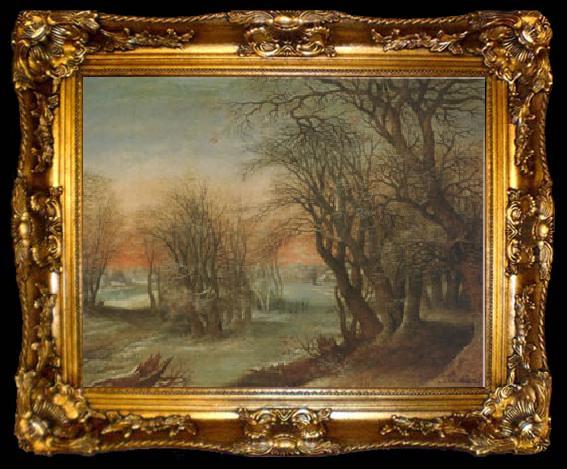 framed  Denys Van Alsloot Winter Landscape (mk05), ta009-2